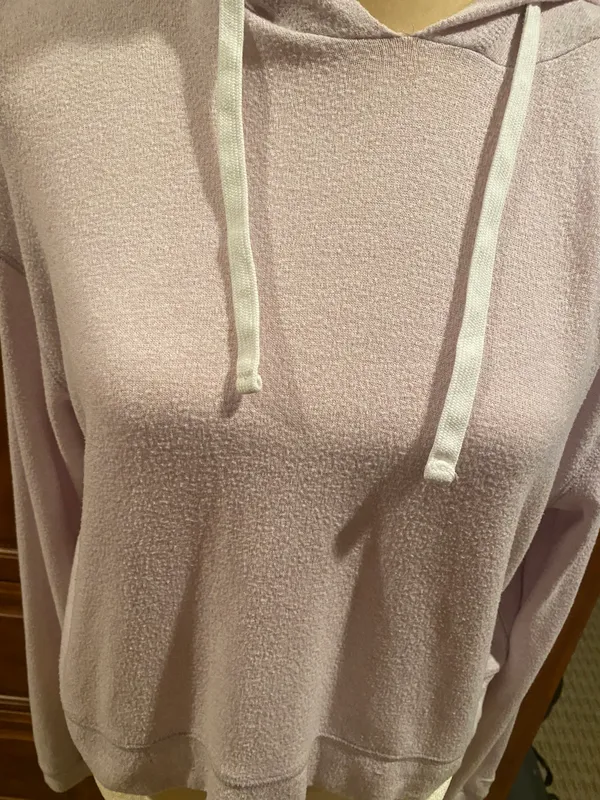 Pink Cropped Hoodie - Image 3