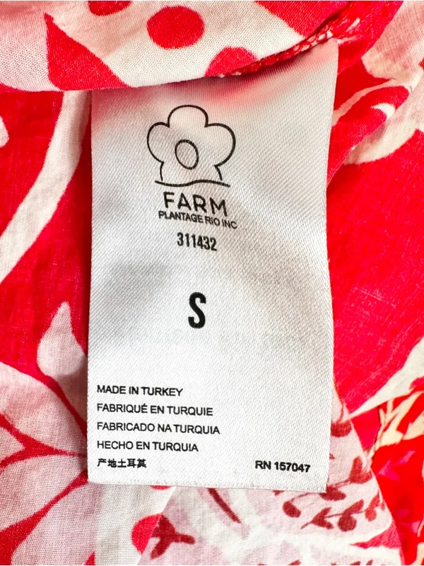 Farm Rio Summer Sunrise Square-Neck Mini Dress - Image 7