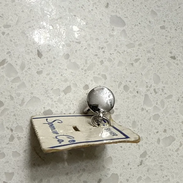 VINTAGE ESTATE SPENCER CO. 925 STERLING SILVER 3‎ Leg Stool CHARM - Image 4