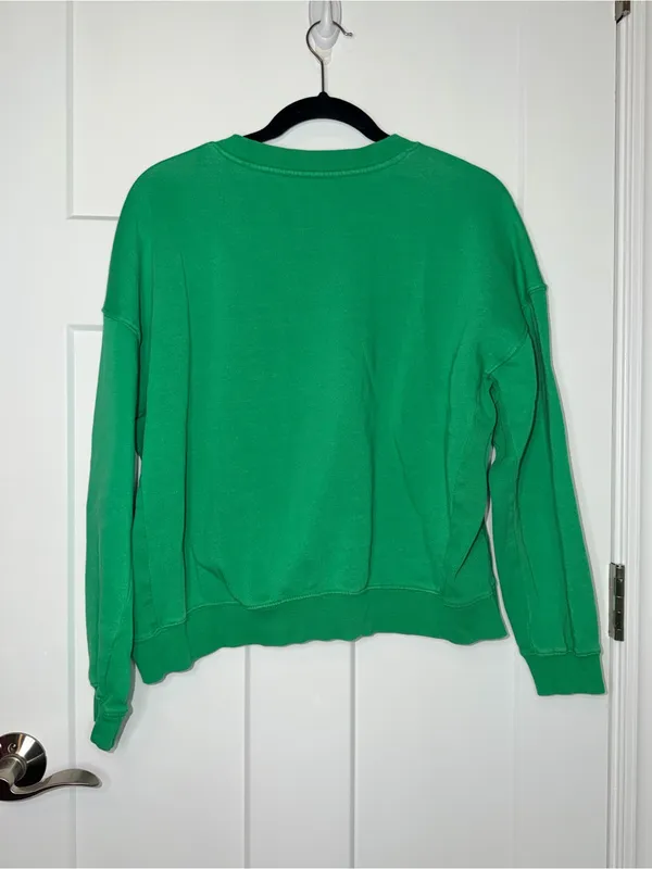 Pantone Green Crew Neck Sweatshirt Size M - Image 3
