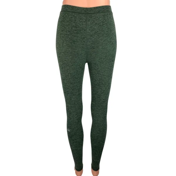 Alo Yoga Green Mid Rise Activewear Athletic Fitness Ankle Leggings Pants Sz XS - Image 4
