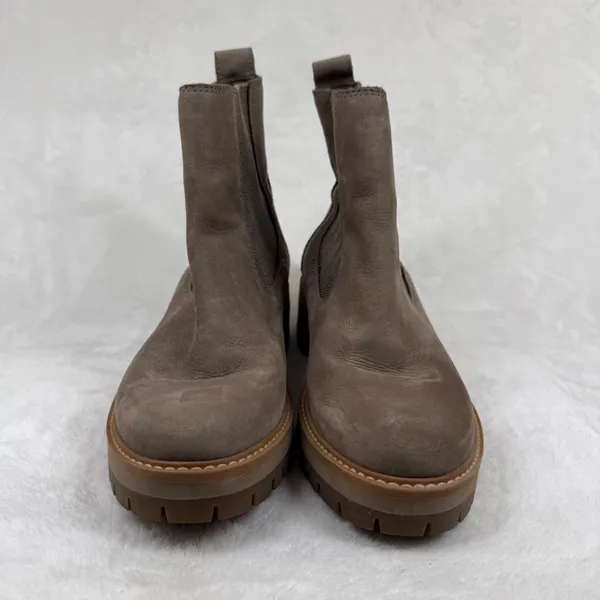Timberland Courmayeur Valley Chelsea Boots‎ Taupe Leather A1RRK Womens 9 - Image 3