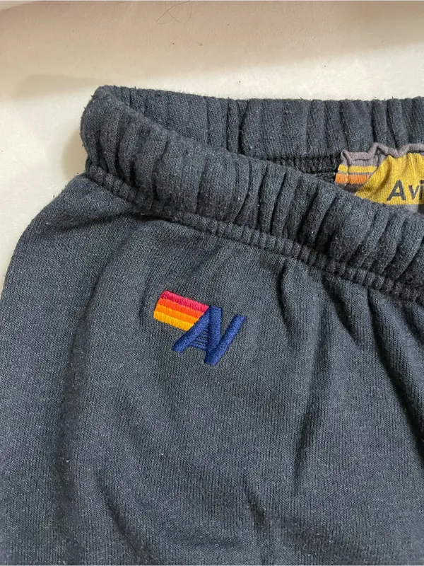 Aviator Nation Pastel Gradient Lightning Bolt Sweatpants Rainbow Pink Size S - Image 5