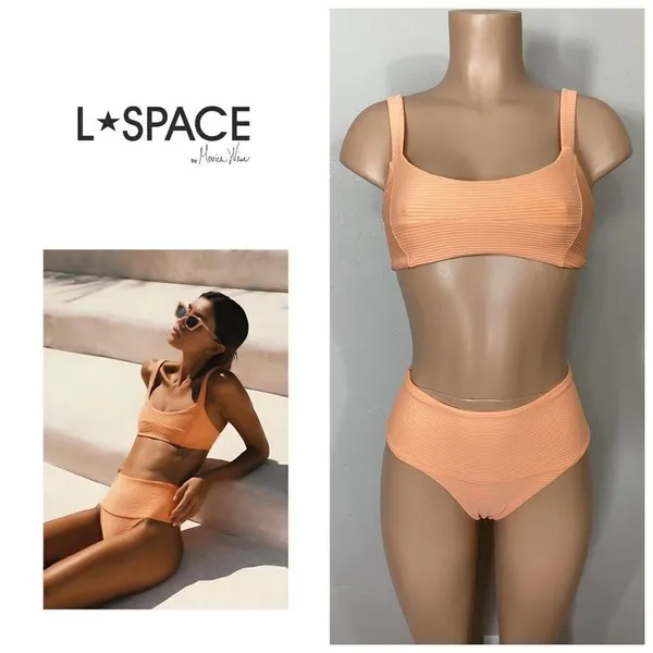 New. L*SPACE M-top/S-bottom. Tangy bikini. Retails $198. - Image 2
