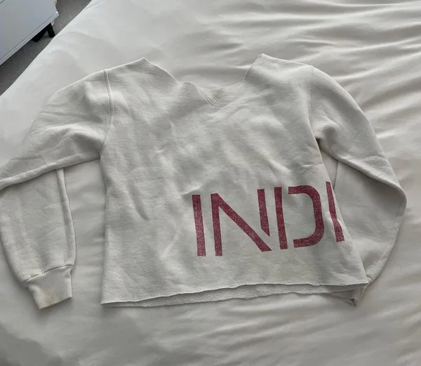 Indiana University Cropped Sweatshirt Crewneck - Image 2