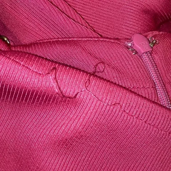 NBD by Revolve Women's Small Pink Xtina Ribbed Mini Dress v6x - Image 6
