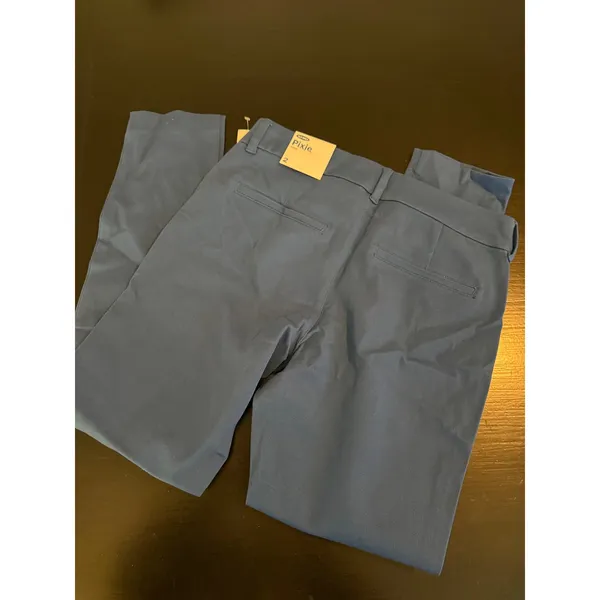 Old Navy Pixie Ankle Pants Blue Mid-Rise Slim Trousers 379641-11-1 Size 2 - Image 8
