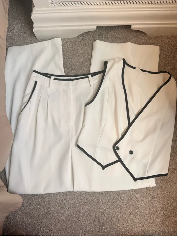 12th Tribe White and Black Pant Set - Image 9