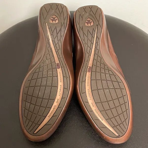 Ariat Brown Leather Clogs 7B 7 B Advanced Stability Cushioning 1000483 *No Box* - Image 6