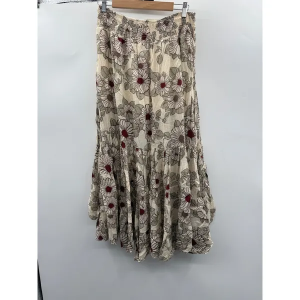 Free People Morning Sun Set Women's Small Floral‎ Skirt Top Boho Festival - Image 5