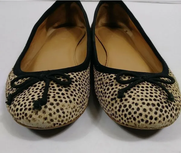 J. Crew Kiki Cheetah Animal Print Calf Hair Ballet Flats - Image 2