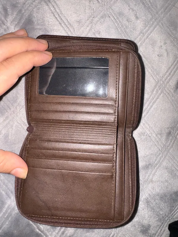 Vintage Buxton Top Grain Cowhide Leather Chestnut Wallet - Image 4