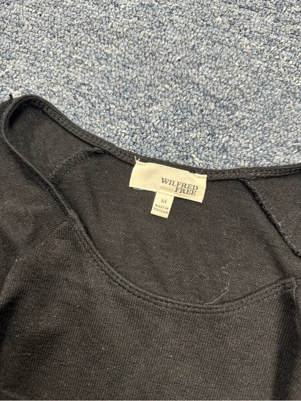 Wilfred Free Black Long Sleeve Shirt - Image 2