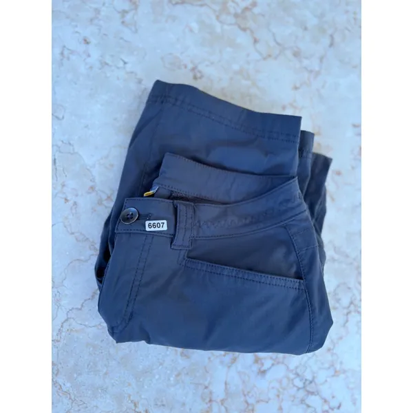 Eddie Bauer Womens Gray Convertible Roll-Up hiking Pants Size 2 With Pockets Nyl - Image 3
