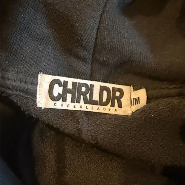 CHRLDR Black & Gray Ombré Star Sweatshirt Jogger Set Women’s Medium Drawstring - Image 6