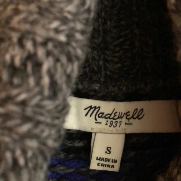 Madewell Ice Blue Fair isle Turtleneck Sweater - Image 7