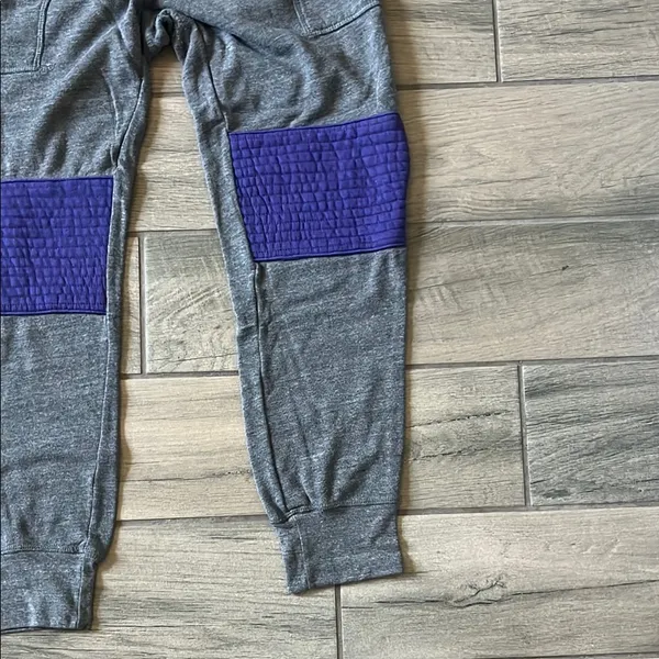 Aviator Nation Gray and Blue Track Pants Joggers - Image 2