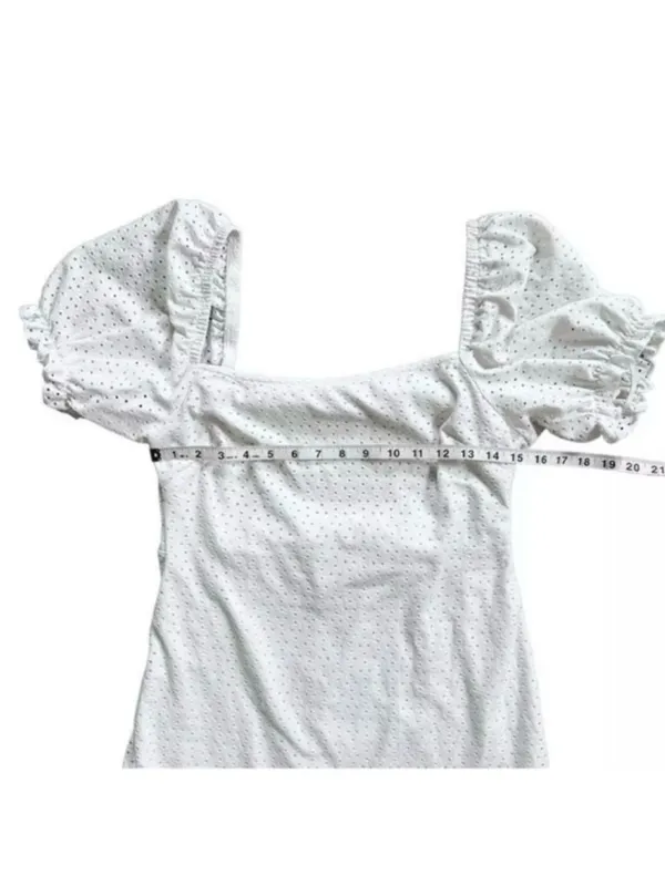 Speechless Eyelet Open Back Boho Prairie Core Mini Dress Sz Large Juniors - Image 10