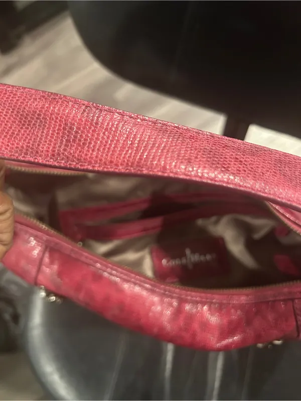 Red faux Leather Shoulder Bag - Cole Haan - Image 9