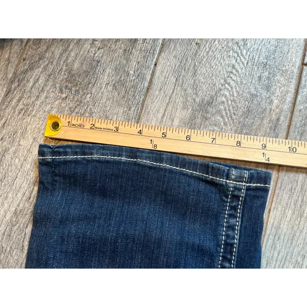 Real Ariat denim jeans Mid Rise Boot Entwined 28L 28 Long Bootcut Womens Cowgirl - Image 13