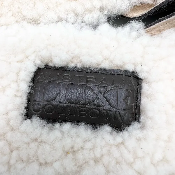 NEW Australia Luxe Collective Womens‎ 10 Marcos Mule Gray Leather Shearling - Image 5
