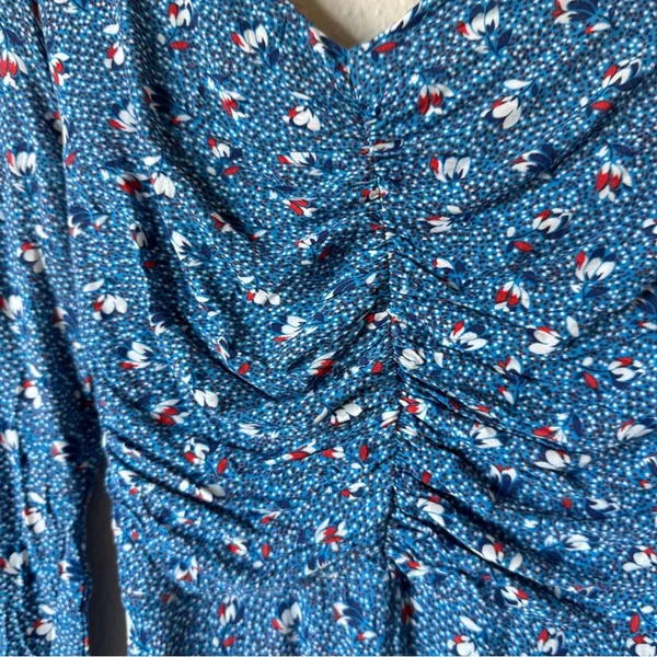 Boden Blue Surplus Print Georgia Mini Dress Womens 10 Casual Comfort Summer - Image 11