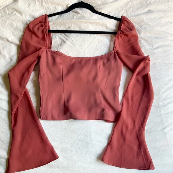 princess polly pink long sleeve top - Image 2