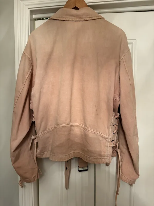 Free People Pink Denim Jacket - Image 9