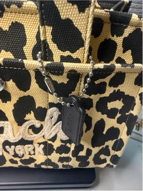 NEW Coach Cargo Tote Bag 26 Leopard Print CP769 NWOT - Image 7