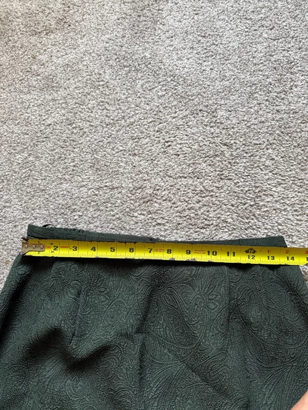 Vintage style Green Embroidered Midi Maxi Skirt - Image 2