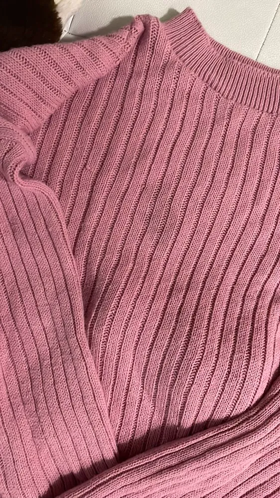 Pink Ribbed Soft Knit Set - Image 5