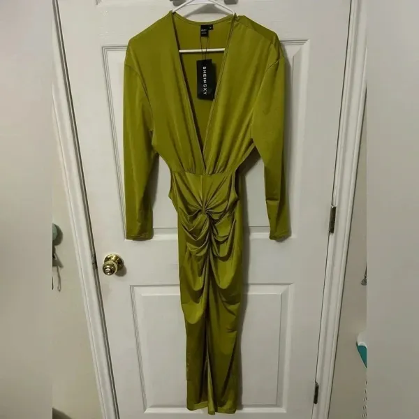 SheIn Sxy Olive Green women’s Bodycon dress‎ - Image 2