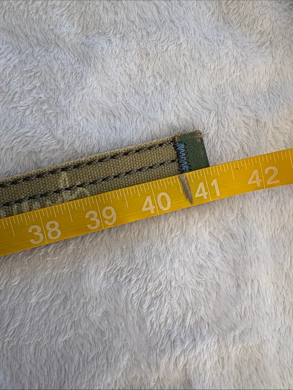 Ed Hardy size large y2k Studded Belt green flower leather blue silver - Image 7