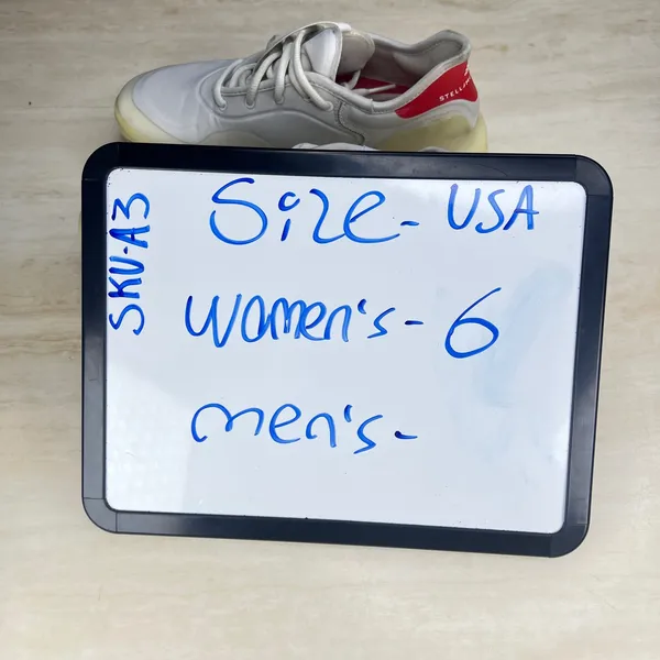Adidas Stella McCartney Court Shoes White Red Sneakers EE4017 Womens 6 - Image 11