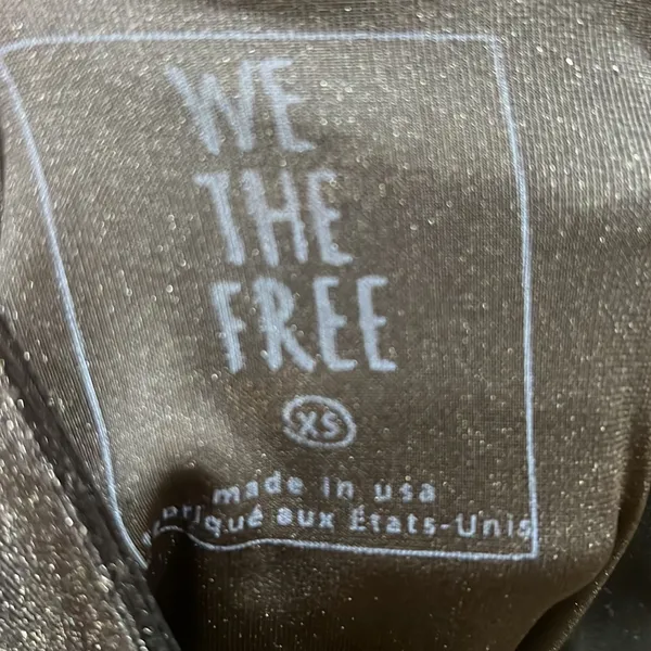 We the free black velvety crop top - Image 6