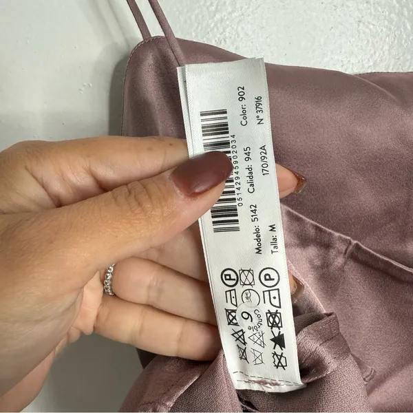 NWT Massimo Dutti Pink Strappy Satin Top Size Medium‎ - Image 9