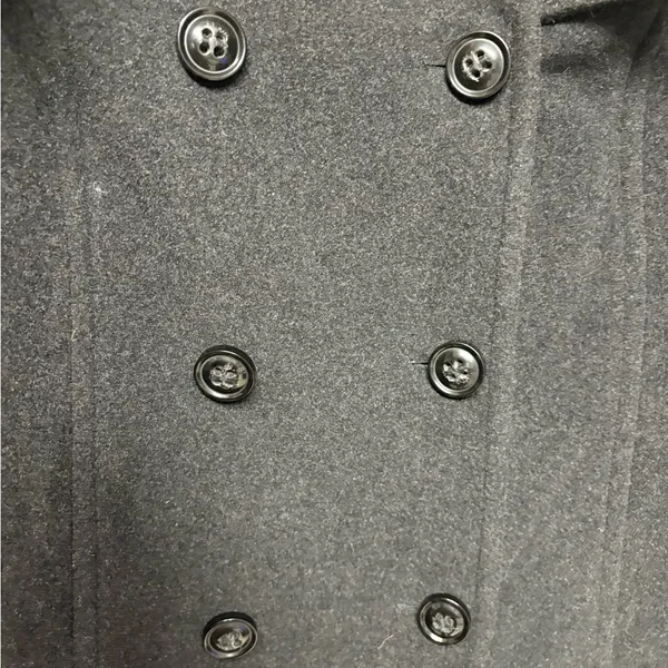 London Fog Charcoal Double-Breasted Peacoat - Image 2