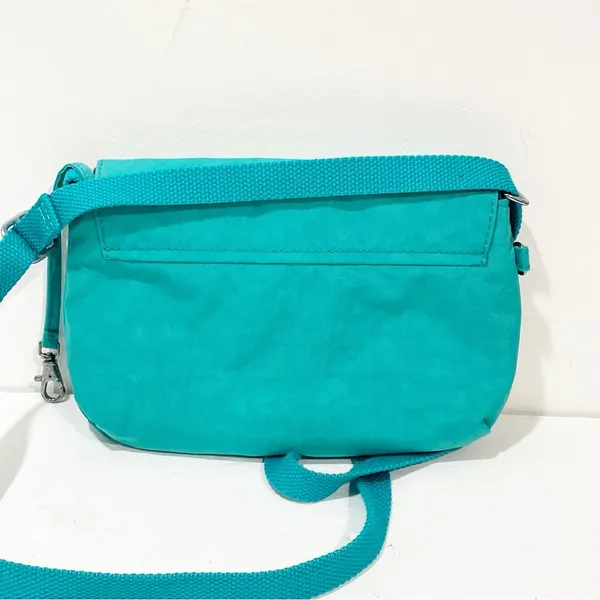 Kipling Teal Green Sabian Crossbody Mini Bag‎ Nylon - Image 3