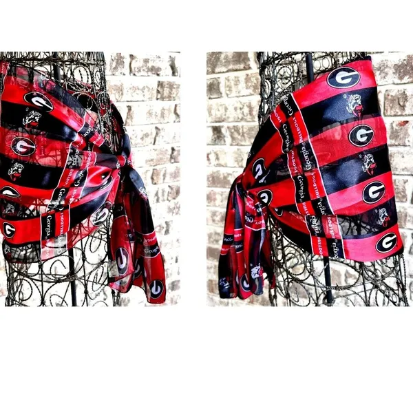 VTG University Georgia Scarf UGA Football Bulldogs Dawgs 58 in L x 12 in NWT - Image 4