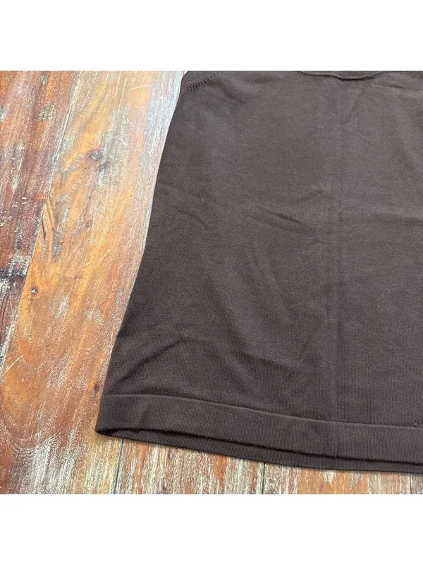 Charter Club NWT Cocoa Bean Brown Knit Shell Tank Top - Size Medium Minimalist - Image 3