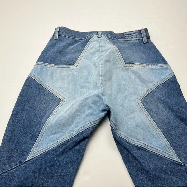 Revice Star Butt‎ Two Toned Blue Denim Skinny Seamed Jean Womens Size 28 - Image 12