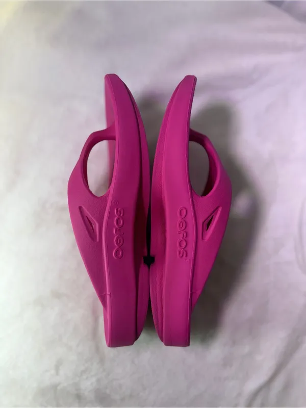 Women’s Hot Pink Comfort Flip Slide Sandals - Image 9