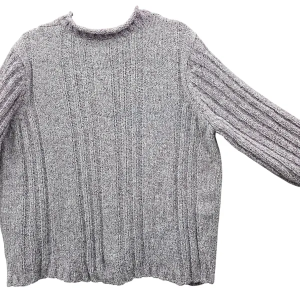 Purple Chunky Oversized Ribbed Y2K Vintage‎ Soft Erika Chenille Sweater Plus 2X - Image 14