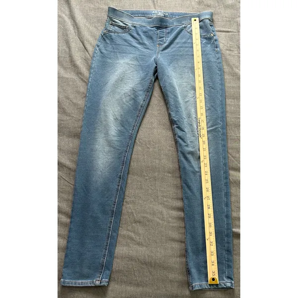 Arizona Jean Co Womens Plus Jegging Light Wash Blue Pull On Denim Pants 18.5 - Image 6