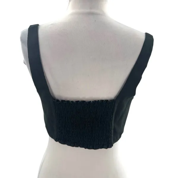 Reformation pepper linen crop top black sz‎ M - Image 6