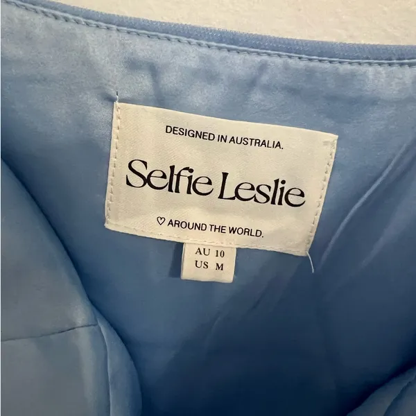 Selfie Leslie Blue Mini Dress - Image 4