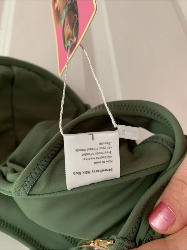 Strawberry Milk Mob Blkini Top Green Size L - Image 4