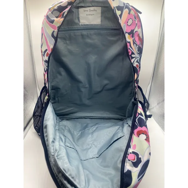Vera Bradley Mod Paisley Pink Blue Lighten Up Essential Backpack School Travel - Image 9