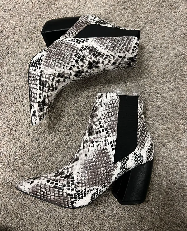 Snakeskin Booties - Image 2