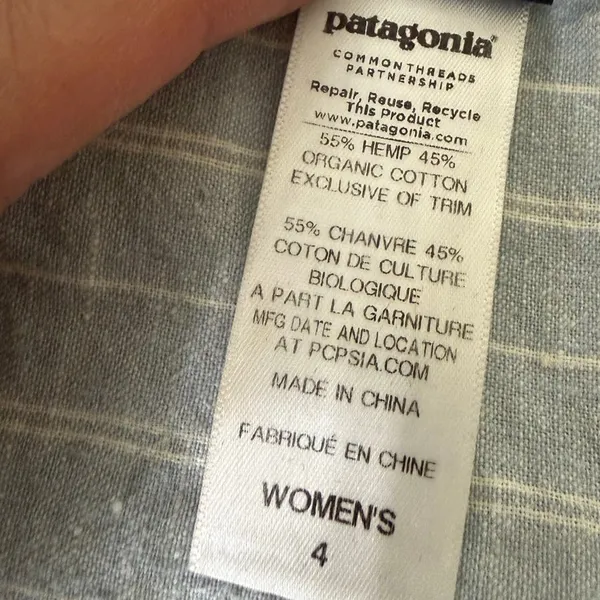 Patagonia Women's Island Hemp Crossover Dress - Size 4 - Image 8